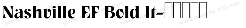 Nashville EF Bold It字体转换